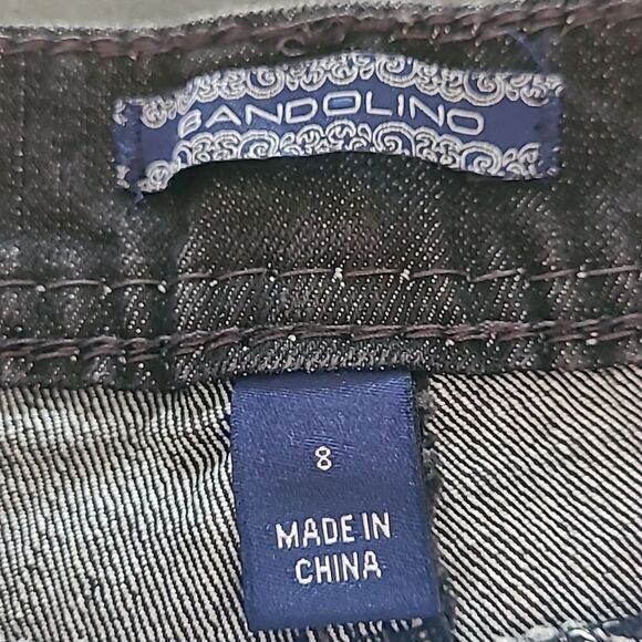 Bandolino sz 8 dark denim with sequined back pockets - Picture 6 of 7